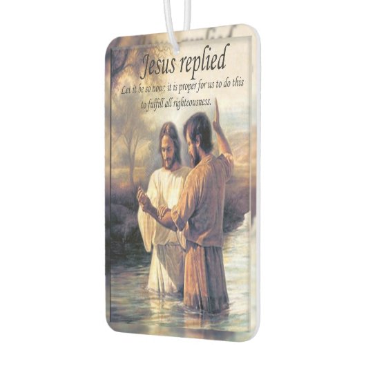 Jezus Christus Doop door Johannes afbeelding één Luchtverfrisser (Links)