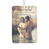 Jezus Christus Doop door Johannes afbeelding één Luchtverfrisser (Achterkant)