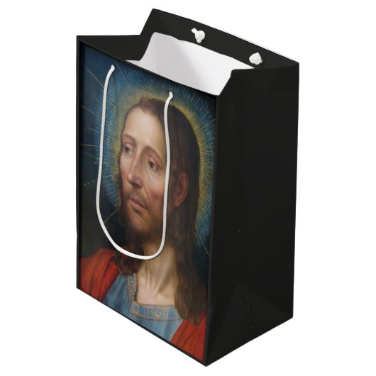 Jezus Christus (door Quentin Metsys) Medium Cadeauzakje (Voorkant Gekanteld)