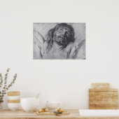 Jezus Christus Drawing Anthony van Dyck Poster (Keuken)
