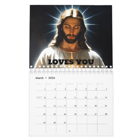 Jezus Christus: een jaar van genade en vrede Kalender (Mar 2026)