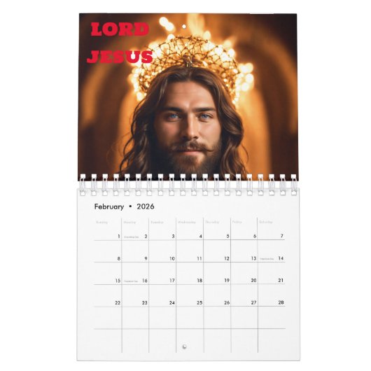 Jezus Christus: Een jaar van genade en vrede Kalender (Feb 2026)
