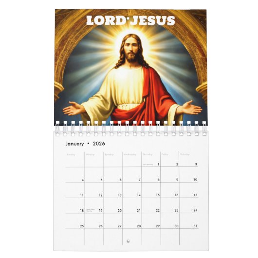 Jezus Christus: Een jaar van genade en vrede Kalender (Jan 2026)
