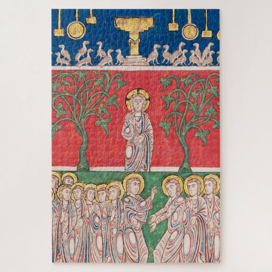 Jezus Christus en 12 apostelen Legpuzzel (Verticaal)