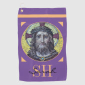 Jezus Christus en compassie Kunst  Golfhanddoek (Voorkant)