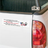 Jezus Christus en de Amerikaanse Soldaat 4de versi Bumpersticker (Op Truck)