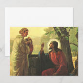 Jezus Christus en de barmhartige Samaritaan bij de (Voorkant / Achterkant)