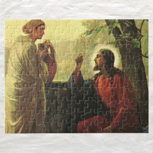 Jezus Christus en de barmhartige Samaritaan bij de Legpuzzel