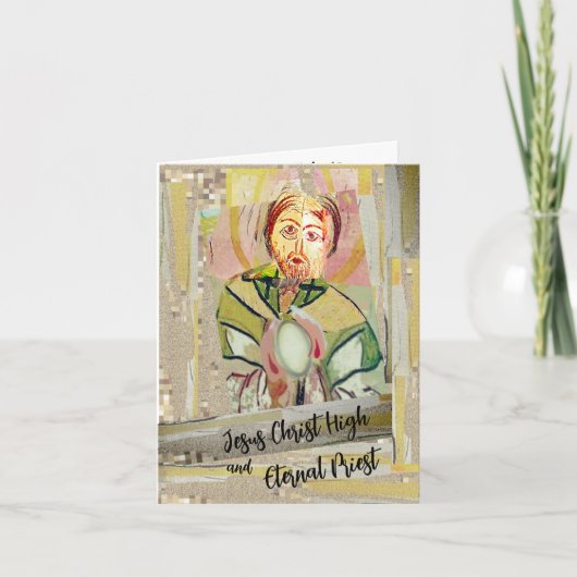 Jezus Christus en de eeuwige priester Kaart (Voorkant)