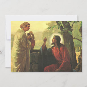 Jezus Christus en de goede Samaritaan bij de put