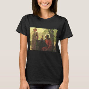 Jezus Christus en de goede Samaritaan bij de put T-shirt