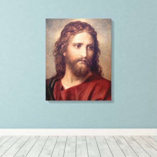 Jezus Christus en de rijke jonge heerser Hoffmann Canvas Afdruk (Insitu (Houten vloer))