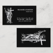 Jezus Christus en een kruis Visitekaartje (Voorkant / Achterkant)