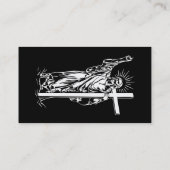 Jezus Christus en een kruis Visitekaartje (Achterkant)