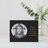 Jezus Christus en gebeden briefkaart "Psalm 113:2  (Staand voorkant)