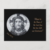 Jezus Christus en gebeden briefkaart "Psalm 113:2  (Voorkant)