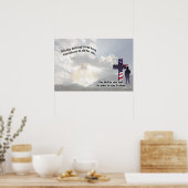 Jezus Christus en het Amerikaanse Soldaat Poster (Keuken)