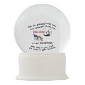 Jezus Christus en het Amerikaanse Soldaat Snow Wer Sneeuwbol (Achterkant)