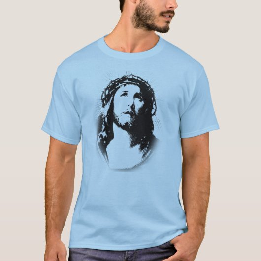 Jezus Christus Face T-shirt (Voorkant)