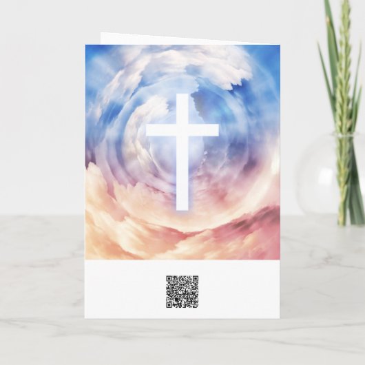 Jezus Christus Feestdagen Kaart (Achterkant)