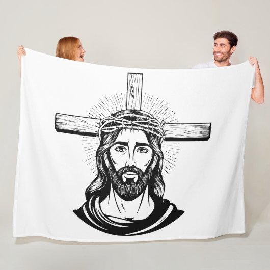 Jezus Christus Fleece Deken (In situ)
