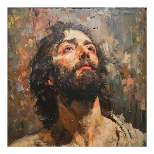 Jezus Christus Foto Afdruk (Voorkant)