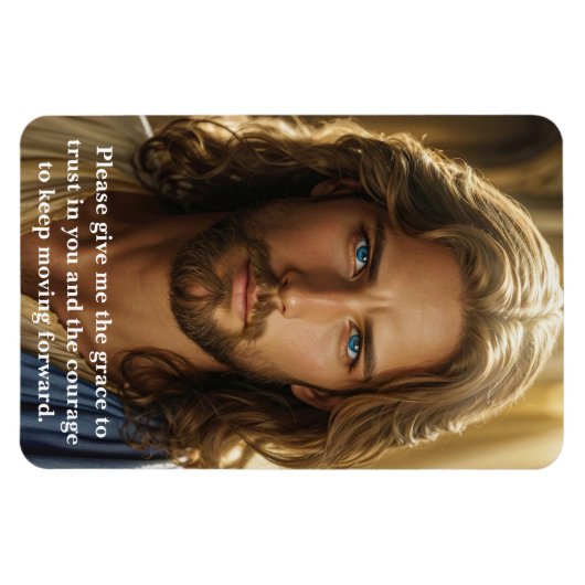 Jezus Christus Gebed van Hoop & Genade Aangepaste  Magneet (Horizontaal)
