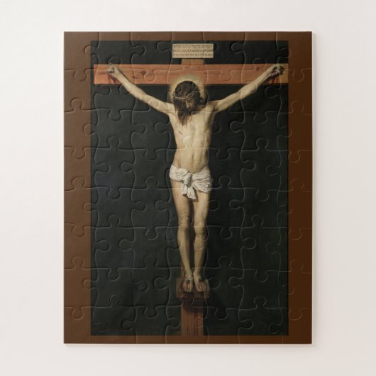 Jezus Christus gekruist door Diego Velaquez Legpuzzel (Verticaal)