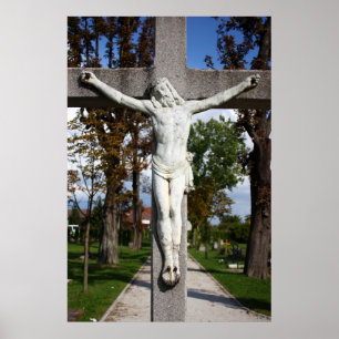 Jezus Christus gekruist Poster