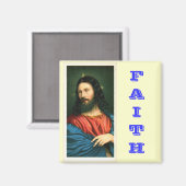 Jezus Christus Geloofsmagneet Magneet (Voorkant / Achterkant)
