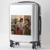 Jezus Christus geneest de blinde man Sticker (Koffer)