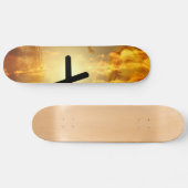 Jezus Christus Gezegende Maagd Mary Dove Calvery Skateboard (Horizontaal)