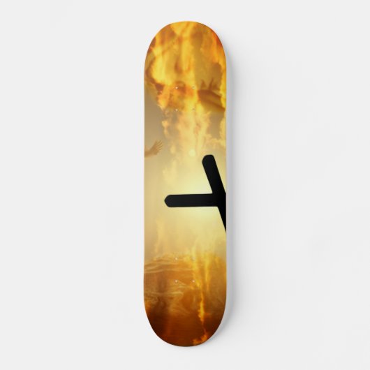 Jezus Christus Gezegende Maagd Mary Dove Calvery Skateboard (Voorkant)