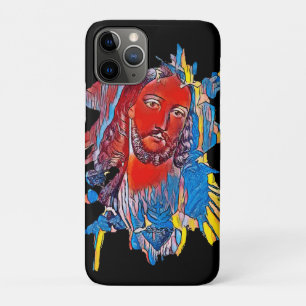 Jezus Christus Gezichtsheilig hart Abstracte kunst Case-Mate iPhone Case