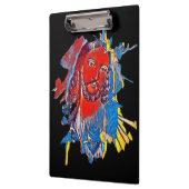 Jezus Christus Gezichtsheilig hart Abstracte kunst Klembord (Links)