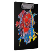 Jezus Christus Gezichtsheilig hart Abstracte kunst Klembord (Rechts)