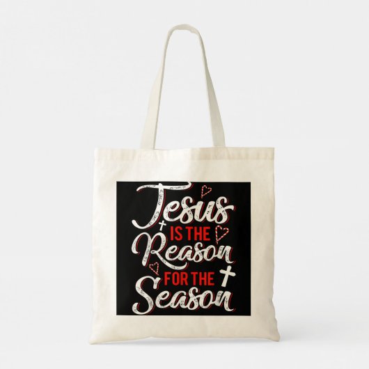 Jezus Christus Glas in lood Kerk God Chris Tote Bag (Achterkant)