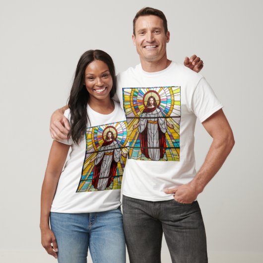 Jezus Christus Glas in lood Mural T-Shirt (Unisex)
