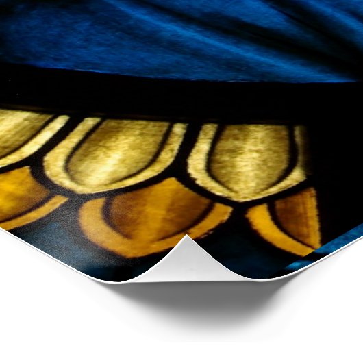 Jezus Christus Glas in lood Perfect Poster (Hoek)