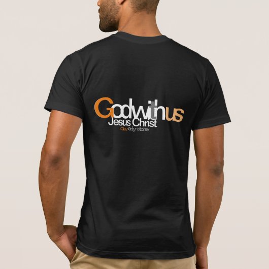 Jezus Christus, God met ons T-shirt (Achterkant)
