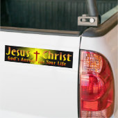Jezus Christus: Gods antwoord Bumpersticker (Op Truck)