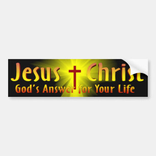 Jezus Christus: Gods antwoord Bumpersticker