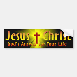 Jezus Christus: Gods antwoord Bumpersticker