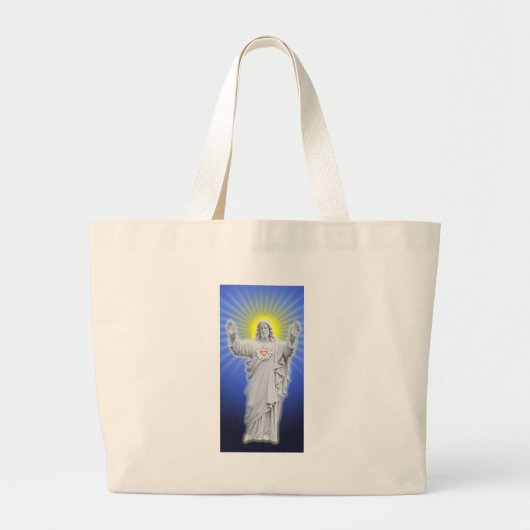 Jezus Christus Grote Tote Bag (Voorkant)
