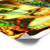 Jezus Christus Halo EFX Warp omkeert gekleurd Poster (Hoek)