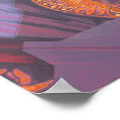 Jezus Christus Halo Kleur Crazy Soft Overlay White Poster (Hoek)