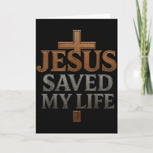 Jezus Christus Heeft Mijn Leven Gered Cadeau Voor  Kaart