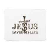 Jezus Christus Heeft Mijn Leven Gered Cadeau Voor Magneet (Horizontaal)