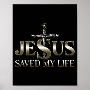 Jezus Christus Heeft Mijn Leven Gered Cadeau Voor Poster