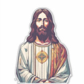 Jezus Christus Heer en Verlosser Auto Sticker (Voorkant)